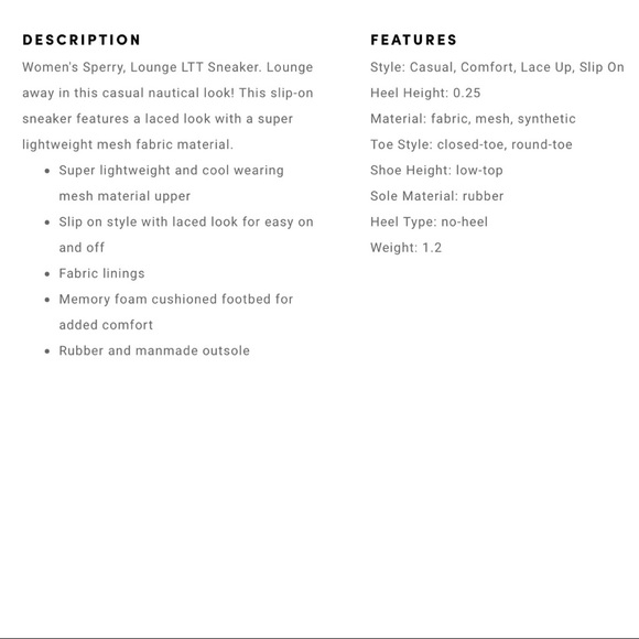 NIB Sperry Lounge LTT Mesh Griffin Slip On Sneaker 8.5M 39.5 Grey - Picture 12 of 12